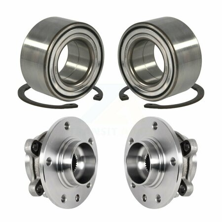 KUGEL Front Rear Wheel Bearing And Hub Assembly Kit For 2018-2019 Jeep Compass AWD K70-101987